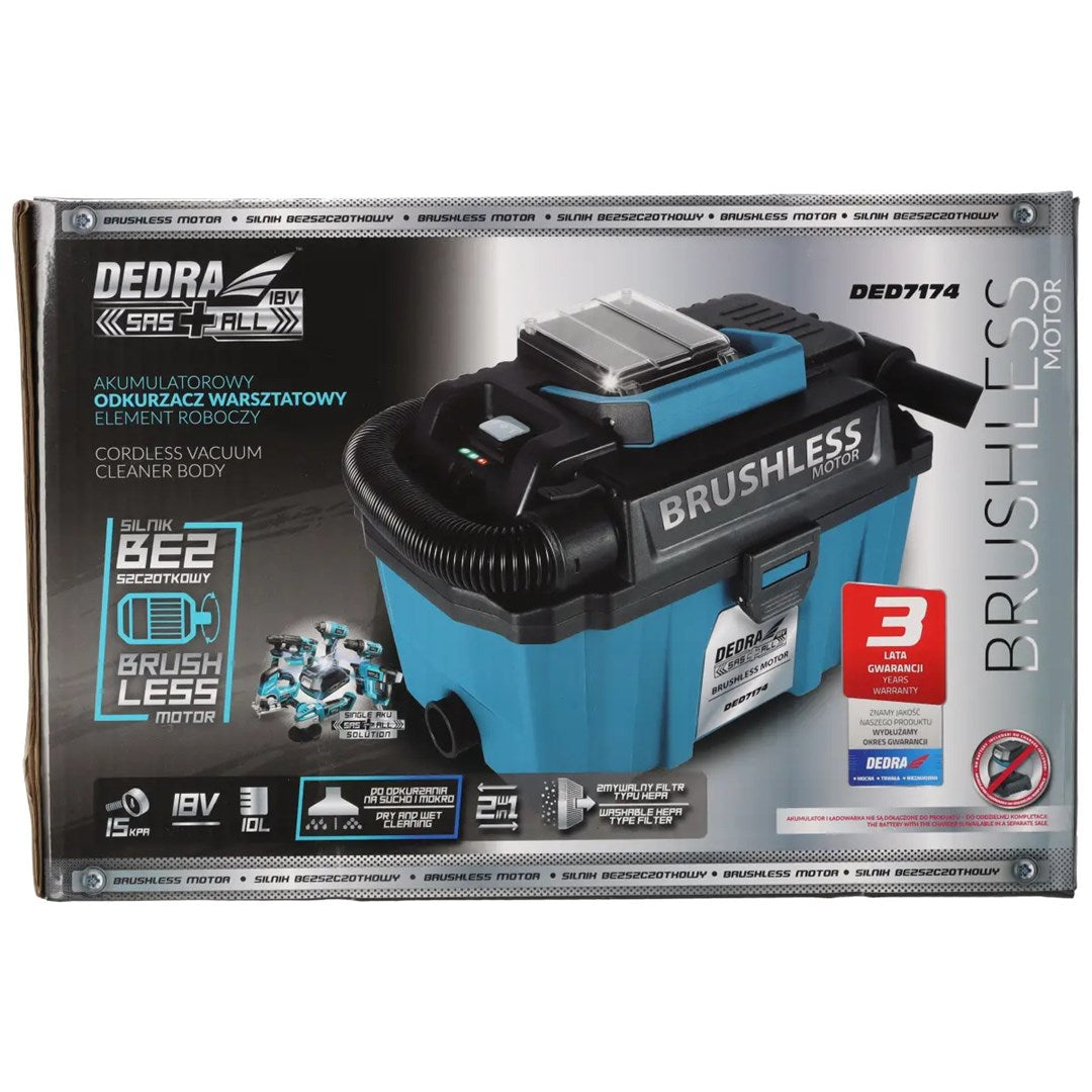 DEDRA Cordless Vacuum Cleaner - Model DED7174