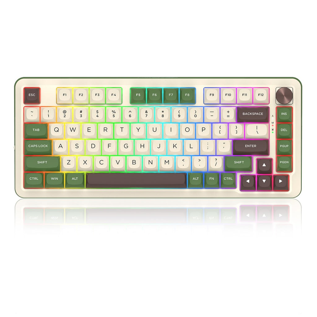 REDRAGON K681CGC-RGB-PRO Cyrus keyboard USB + RF Wireless + Bluetooth White  Green