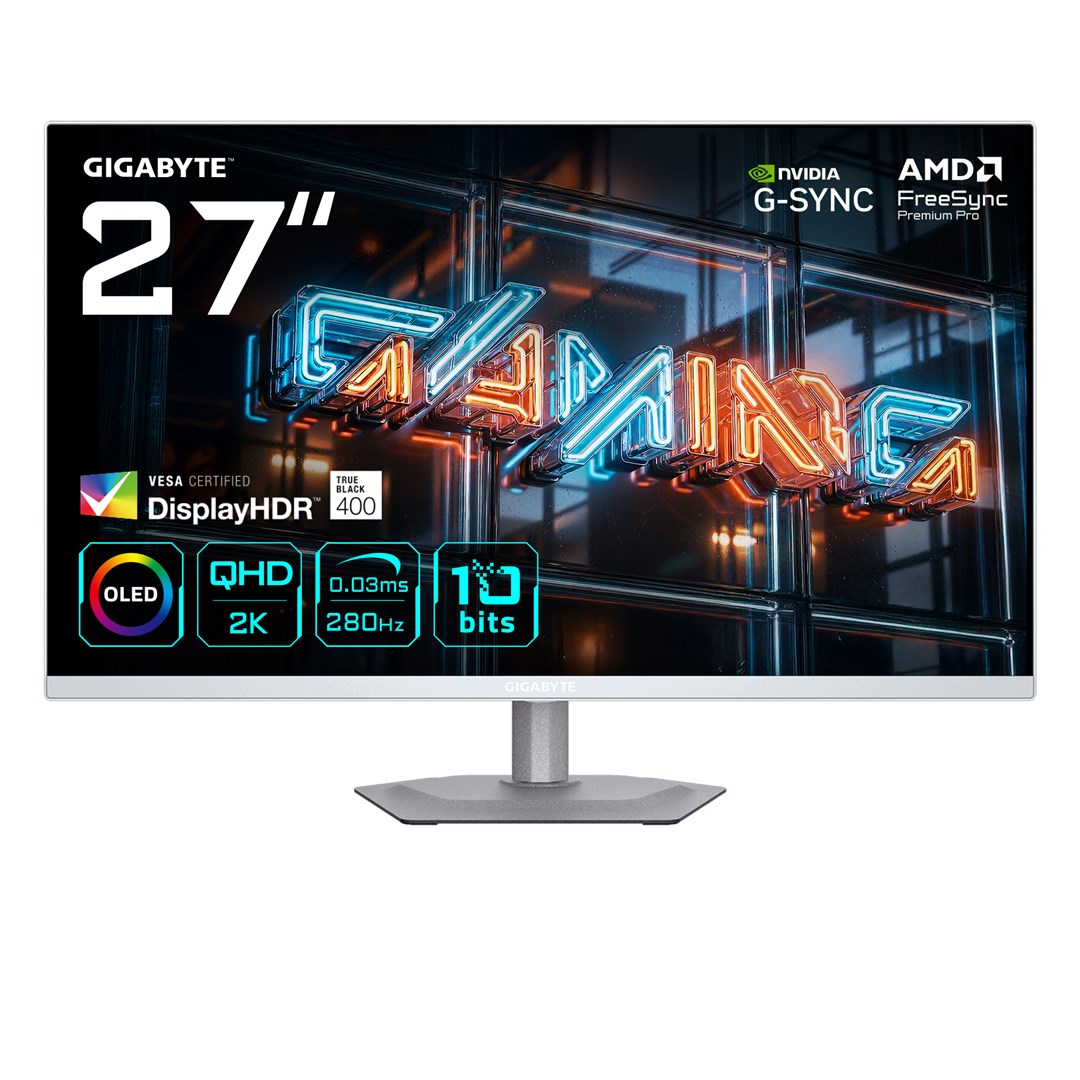 GIGABYTE 27" Gaming Monitor QHD 280Hz MO27Q2A ICE