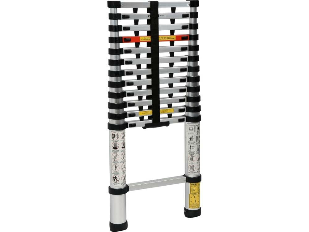 VOREL Aluminum Telescopic Ladder 3.8 m 13 C