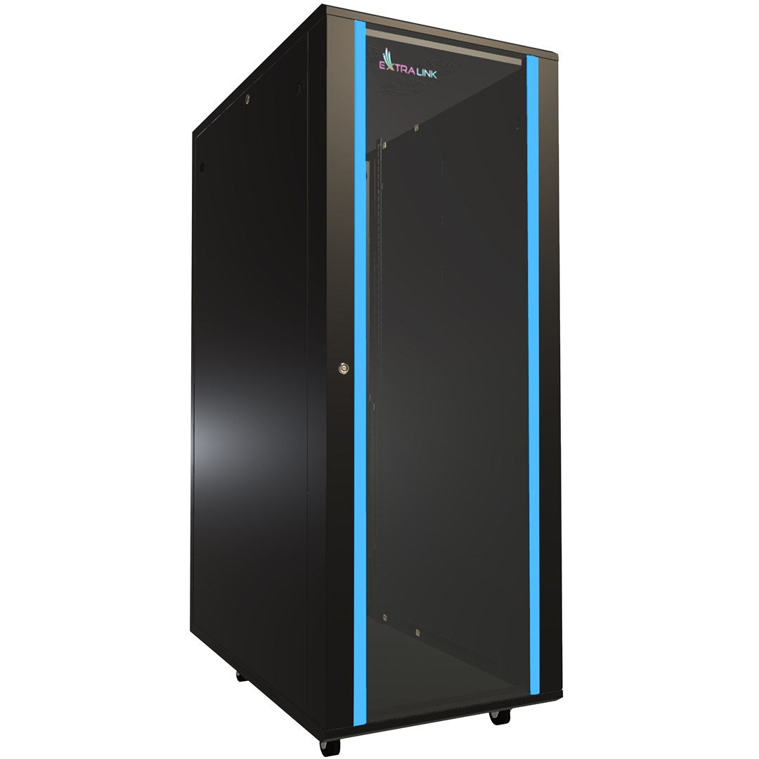Extralink Rackmount Cabinet 32U 600x1000 Black Standing