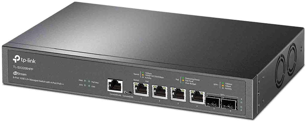 TP-Link SX3206HPP Managed Network Switch with 4-Port PoE++ - 10GE L2+ - SX3206HPP