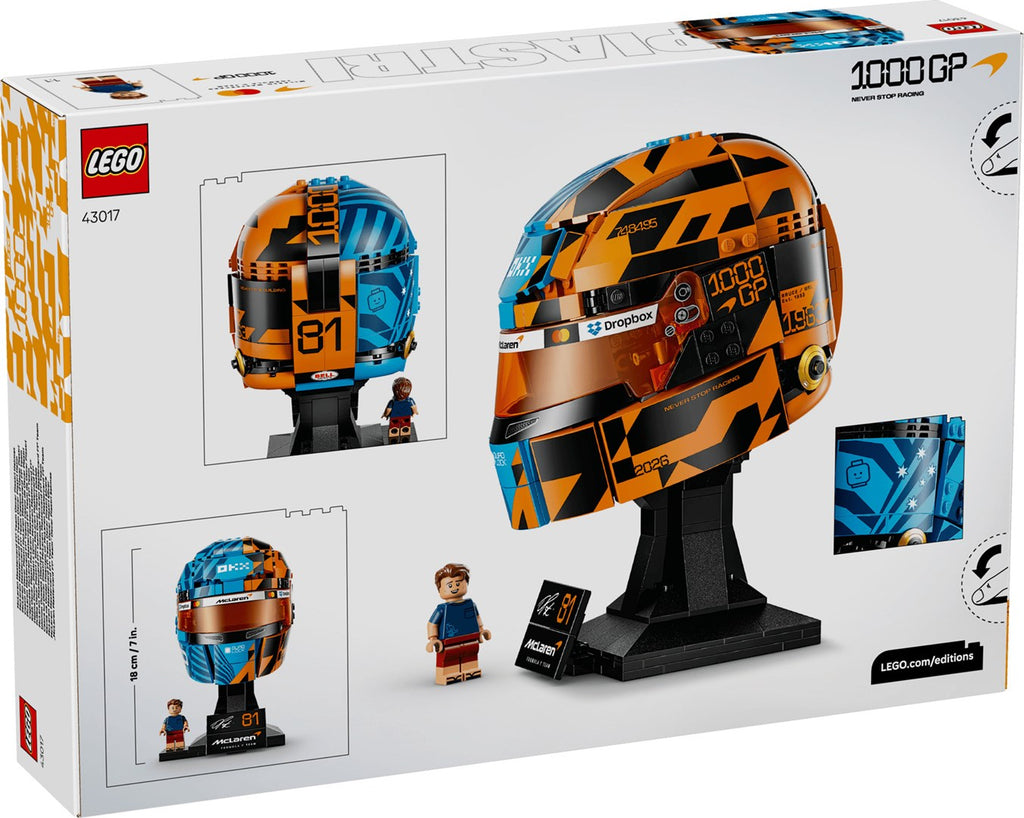 LEGO EDITIONS McLaren Mastercard F1 Team Helmet - 793 Elements - Age 14+ - Model 43017