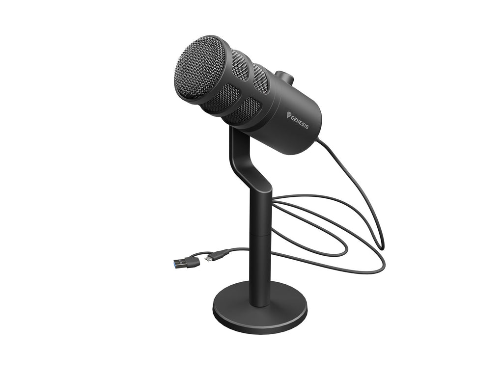 Genesis RADIUM 350D Microphone - Black - USB - Wired - 2.5 m Cable NGM-2168