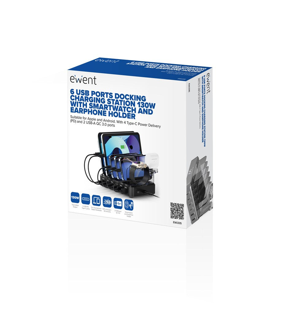 EWENT Universal Mobile Device Charger Black | Model: 435344