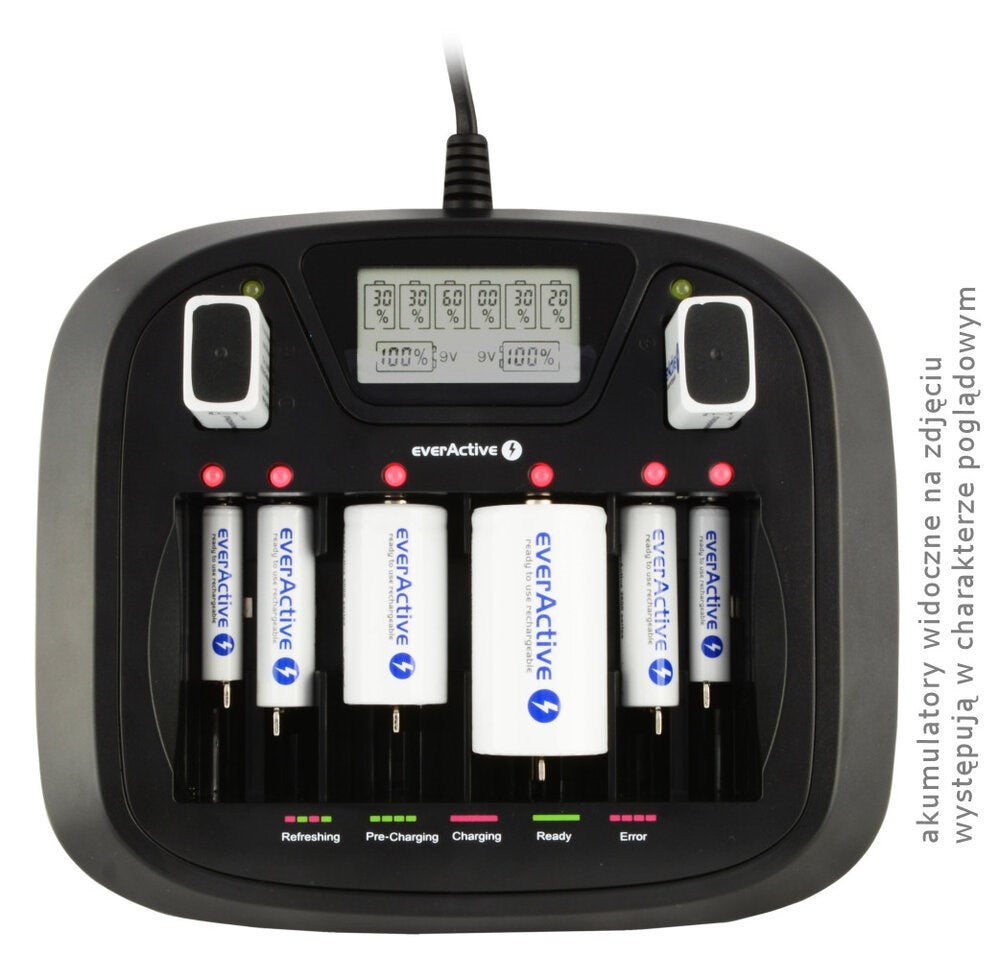 everActive NC-900U Charger Professional 8 Channel Universal