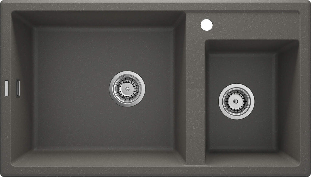 2-bowl granite sink