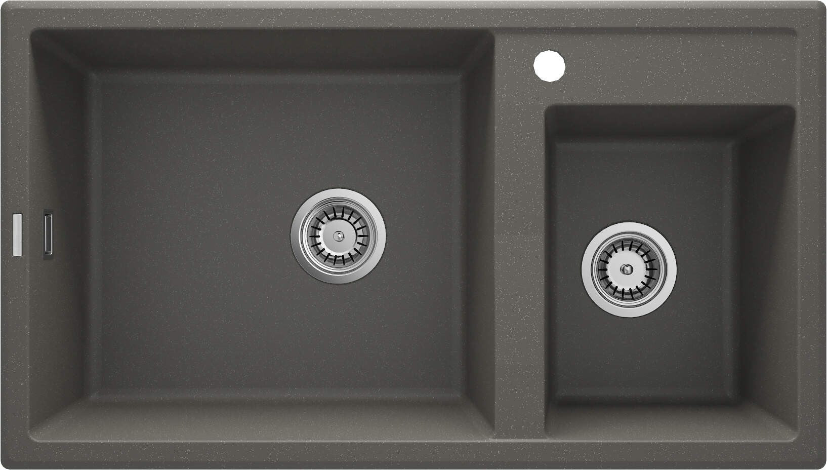 2-bowl granite sink