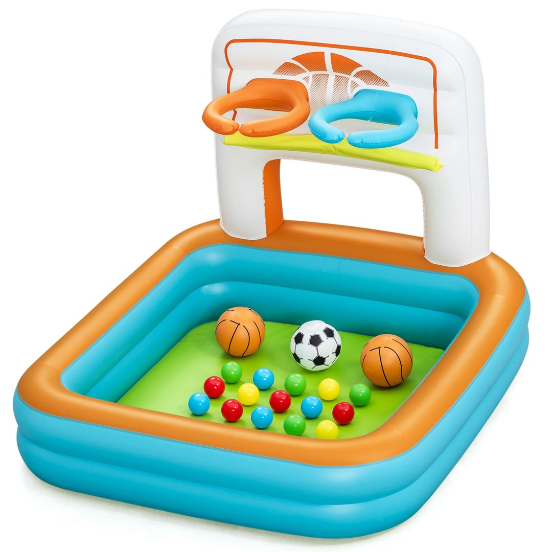 Bestway Kick ‘N Swish 3-in-1 Multi-Use Inflatable Ball Pit with 18 Play Balls