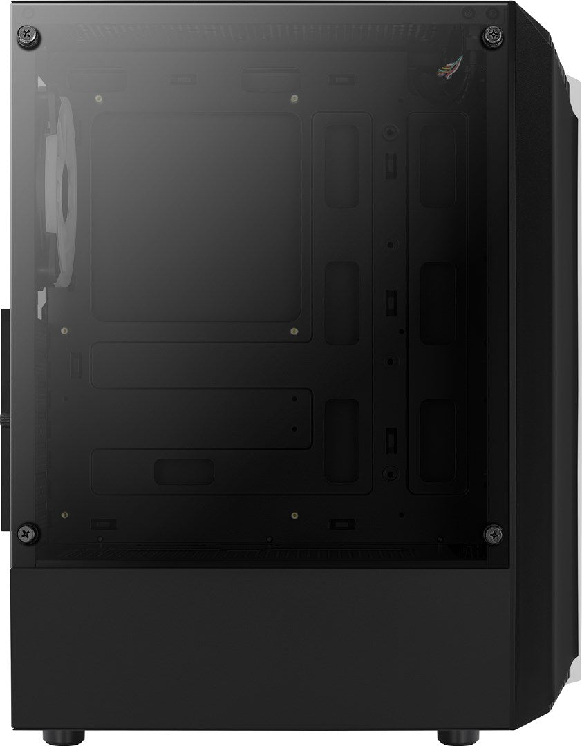 Aerocool Bionic Midi Tower Case - Black - RGB Front Panel