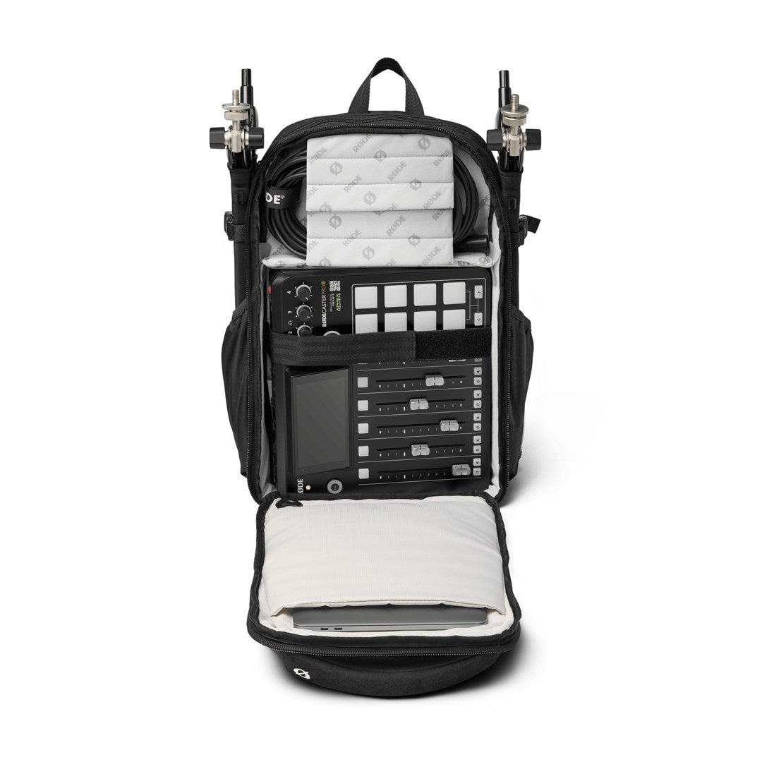 RODE backpack Rucksack Black Alcantara  Polyester