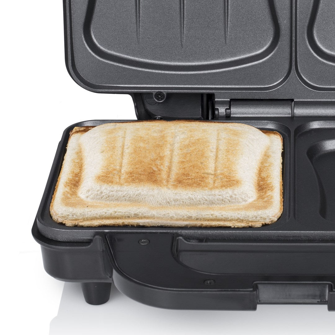 TRISTAR Sandwich Toaster 900 W Stainless Steel Black SA-3060