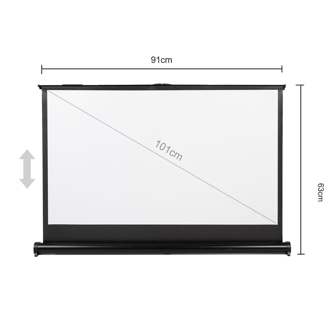 Maclean Portable Projection Screen, 40 inch, 16:9,91 cm Width, 1800 g, Model MC-962