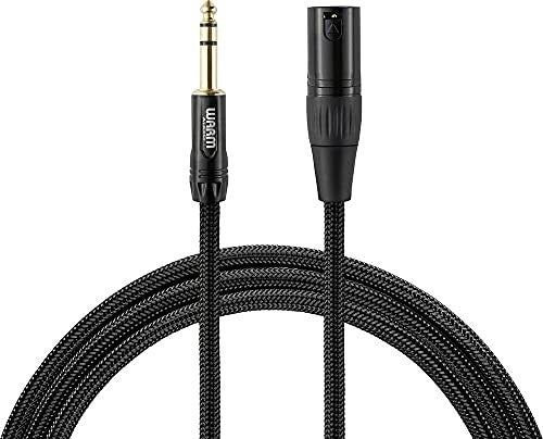 WARM AUDIO PREM-XLRM-TRSM-6 Audio Cable 1.8 m XLR to 6.35 mm TRS Black
