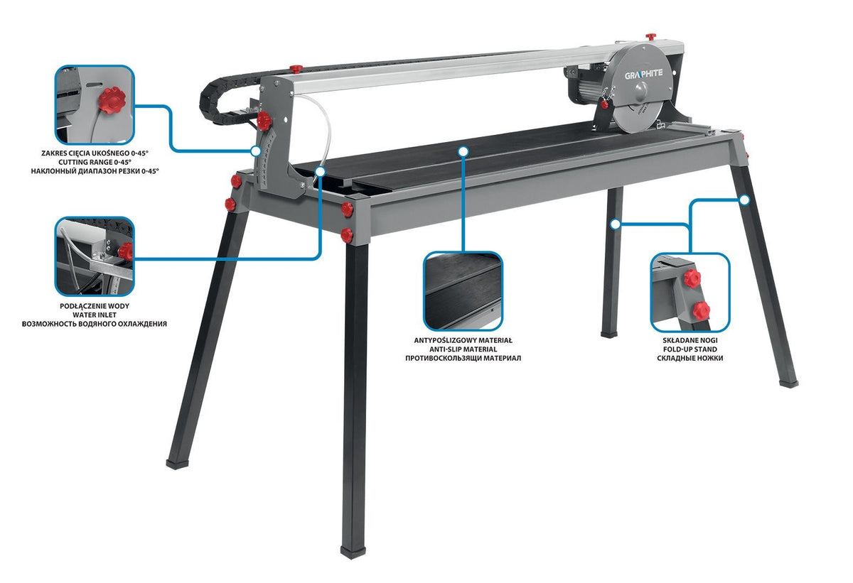 GRAPHITE TOP-59G891 Manual Tile Cutter 39000 g 375x495x1380mm