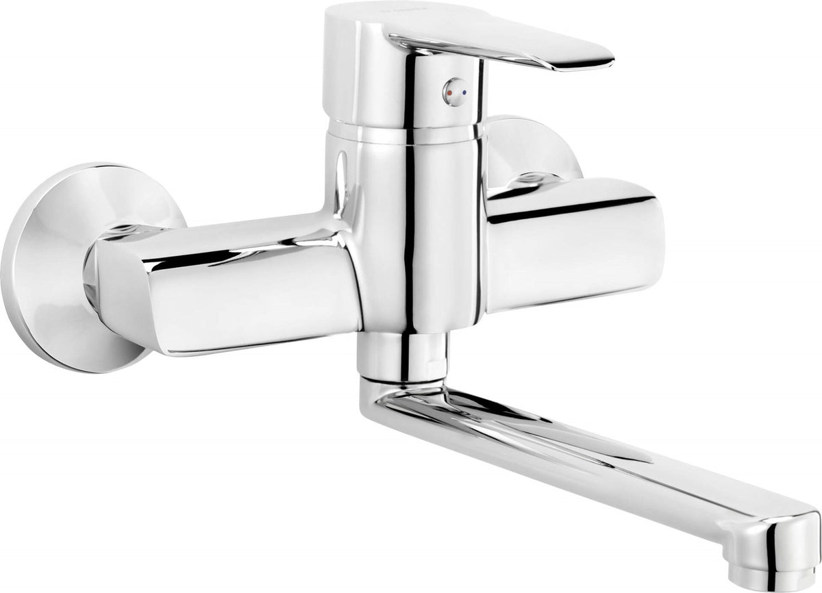 Deante Wall-Mounted Washbasin Mixer Chrome BFC 050M