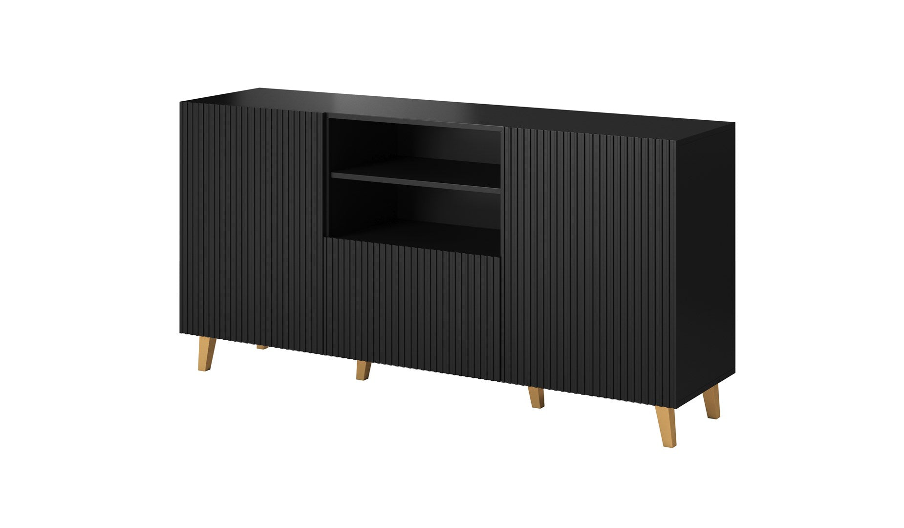 PAFOS Commode 150x42x82 Black Matt
