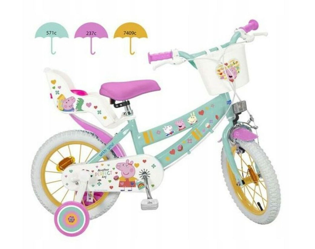Toimsa Children's Bicycle 12” Swinka Peppa Green for Ages 3-5