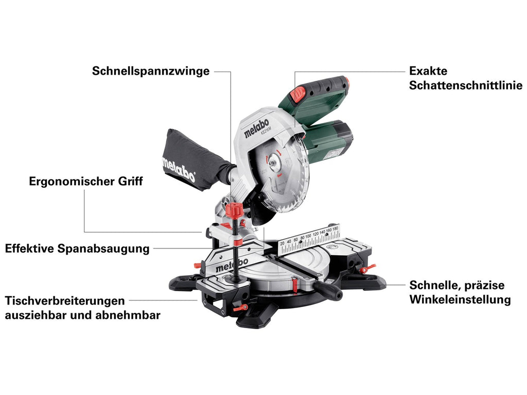 Metabo Mitre Saw KS 216 M 1350W Laser M/1350W