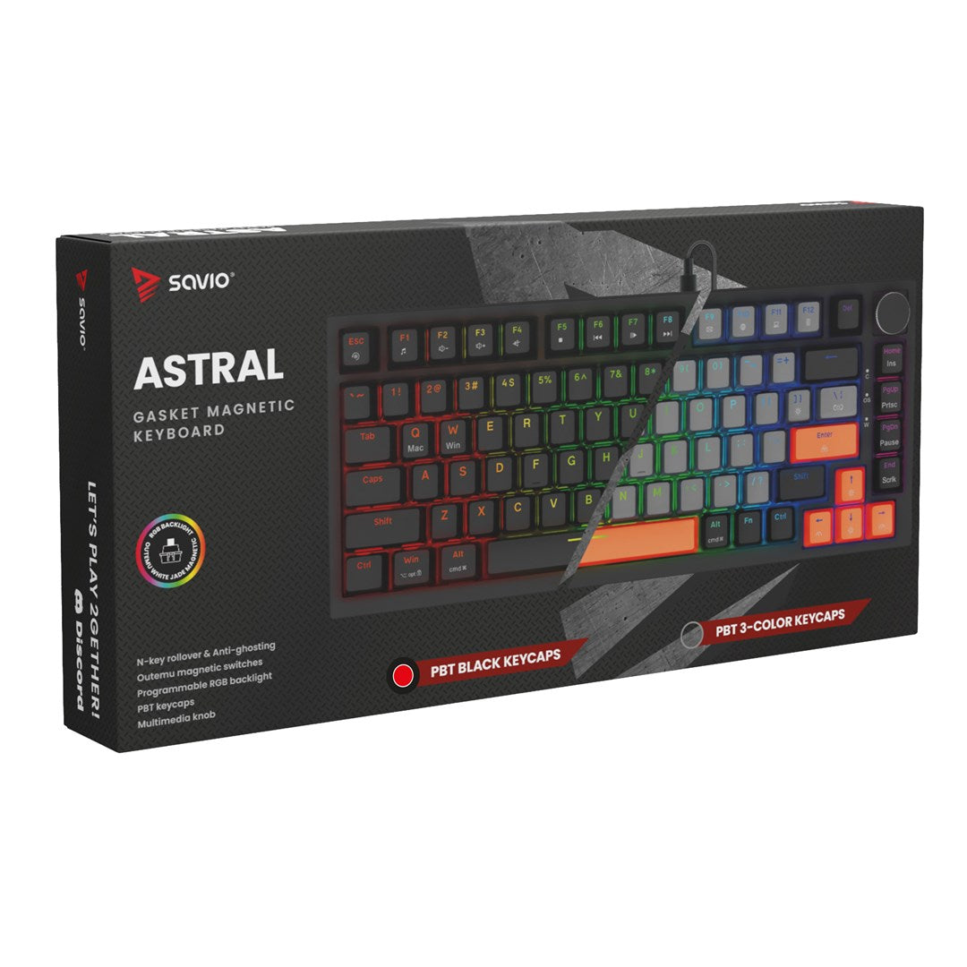 Savio ASTRAL BLACK JADE Gaming Keyboard USB QWERTY US International
