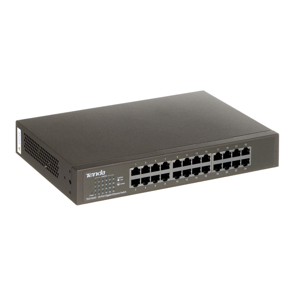Tenda 24-Port Gigabit Ethernet Switch Unmanaged Blue