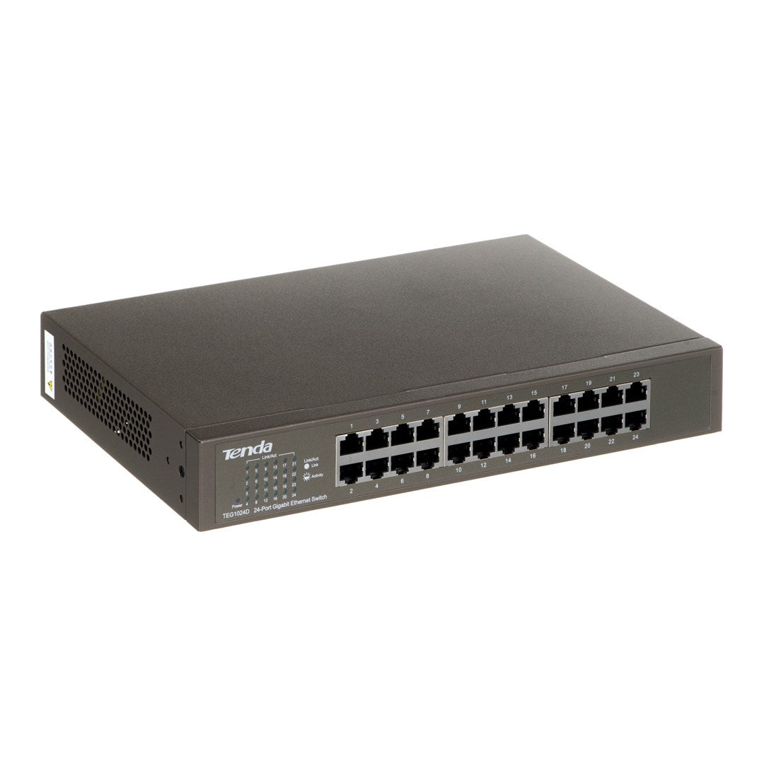 Tenda 24-Port Gigabit Ethernet Switch Unmanaged Blue