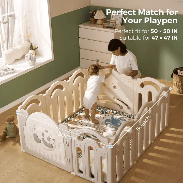 Momcozy Floor Play Mat Green Forest | Model GM017-C700NB-A