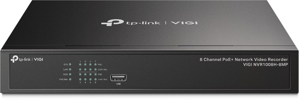 TP-LINK VIGI 8 Channel PoE+ Network Video Recorder | Model: 1722204