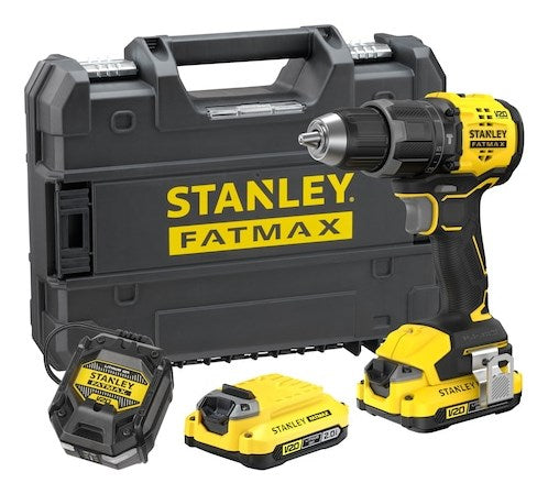 Stanley SFMCD716D2T-QW Drill-Screwdriver 1900 RPM Cordless Tools Black, Yellow