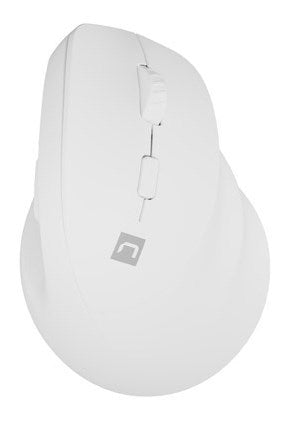 NATEC Crake 2 Wireless Vertical Mouse - Right-hand, RF + Bluetooth, 2400 DPI