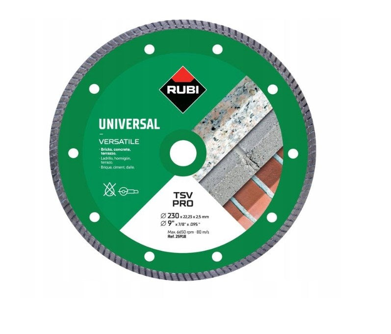 RUBI Diamond Disc for Cutting 243 mm 210 mm 25918