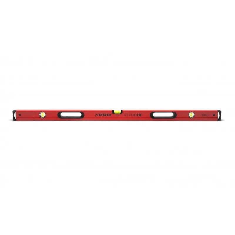 Painted spirit level with level and plumb indicato