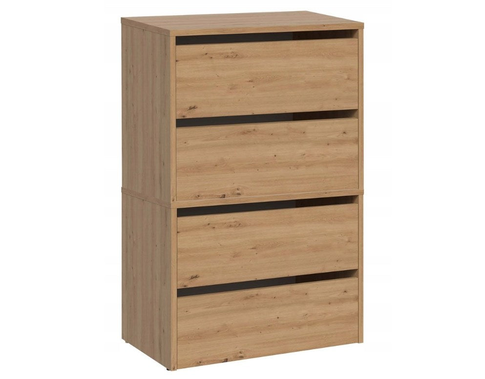 MODO X2 Shoe Cabinet Closed Artisan Oak 4 Tiers Model MODO X2