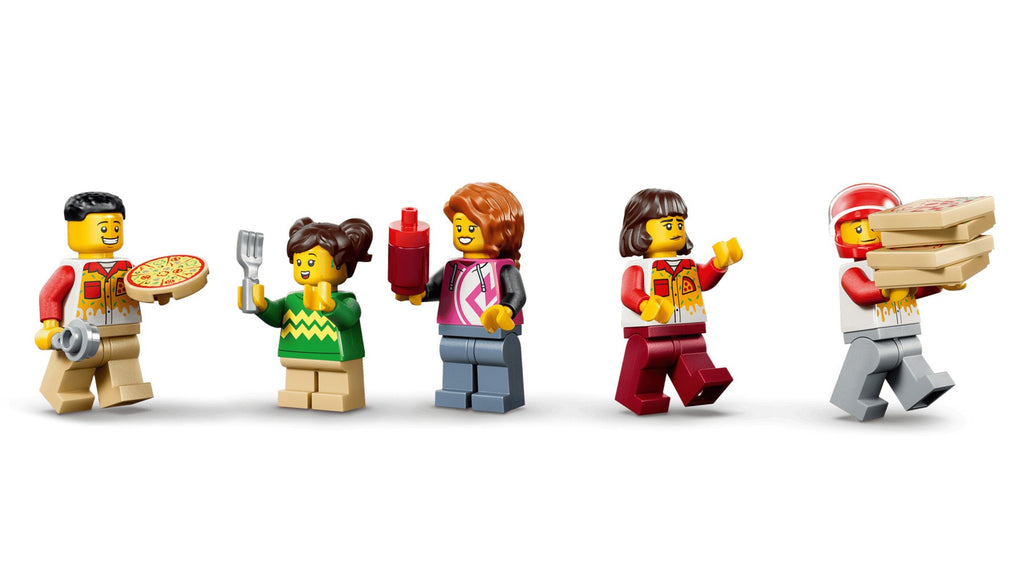 LEGO CITY 60496 Pizza Delivery Experience with Vehicles