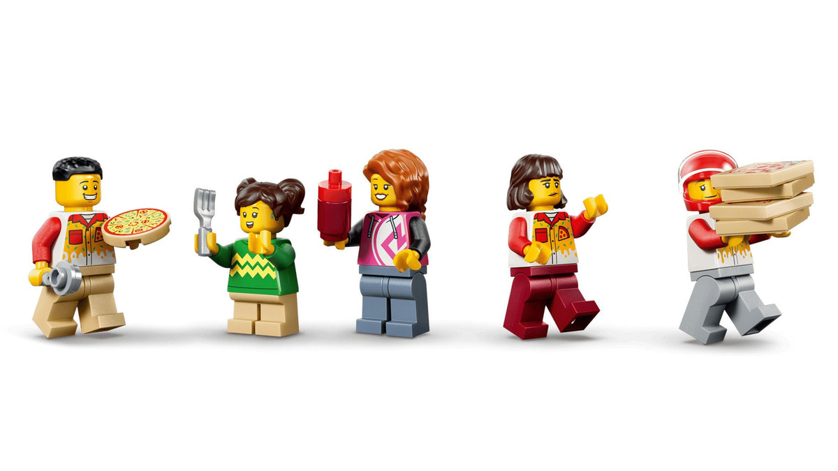 LEGO CITY 60496 Pizza Delivery Experience with Vehicles