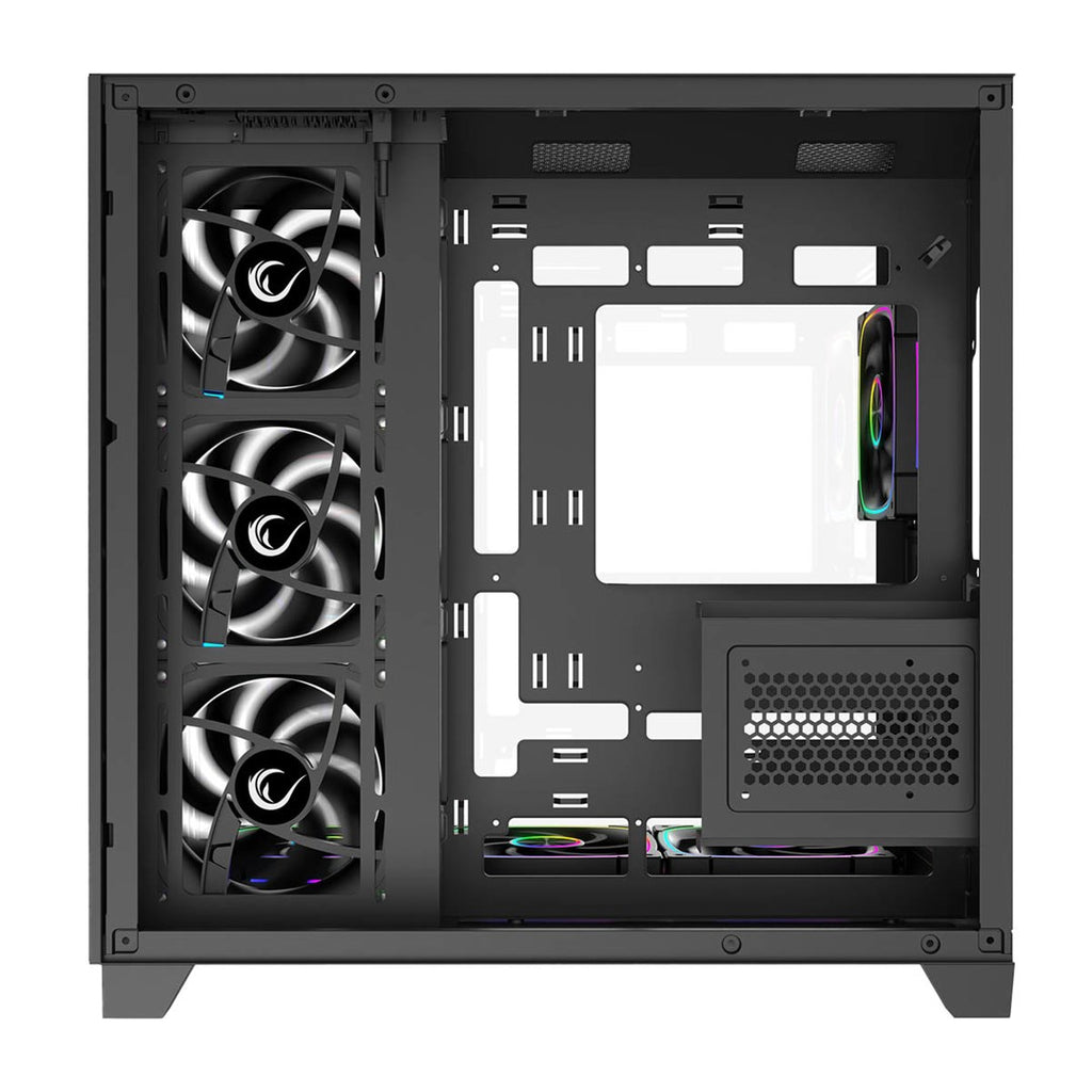 RAMPAGE PC CASE WITH TEMPERED GLASS Black