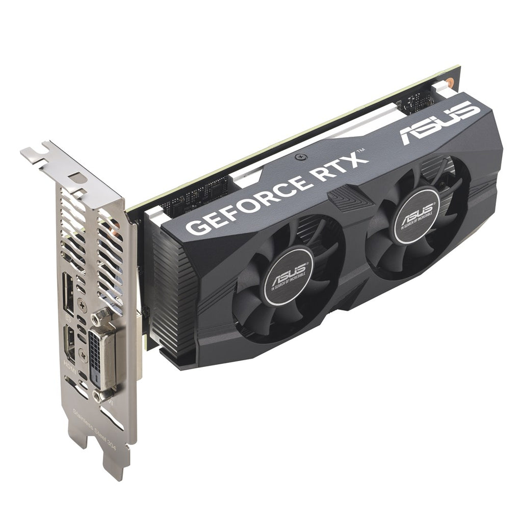 ASUS GeForce RTX 3050 LP BRK 6GB OC Edition Graphics Card PCIe 4.0 GDDR6 90YV0KQ0-M0NA00