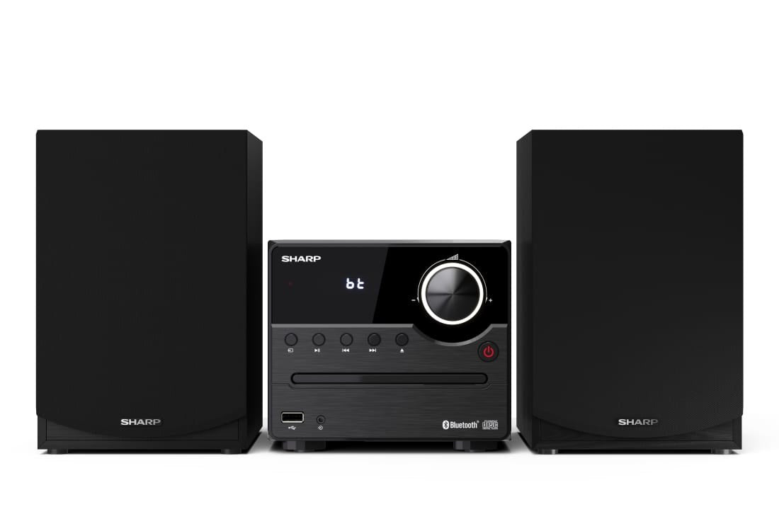 Sharp XL-B512(BK) Hi-Fi Micro System  CD/FM/USB/Bluetooth v5.0  45W  Black Sharp | Hi-Fi Micro System | XL-B512(BK) | USB port | AUX in | Bluetooth | CD player | Black | FM radio | Wireless connection