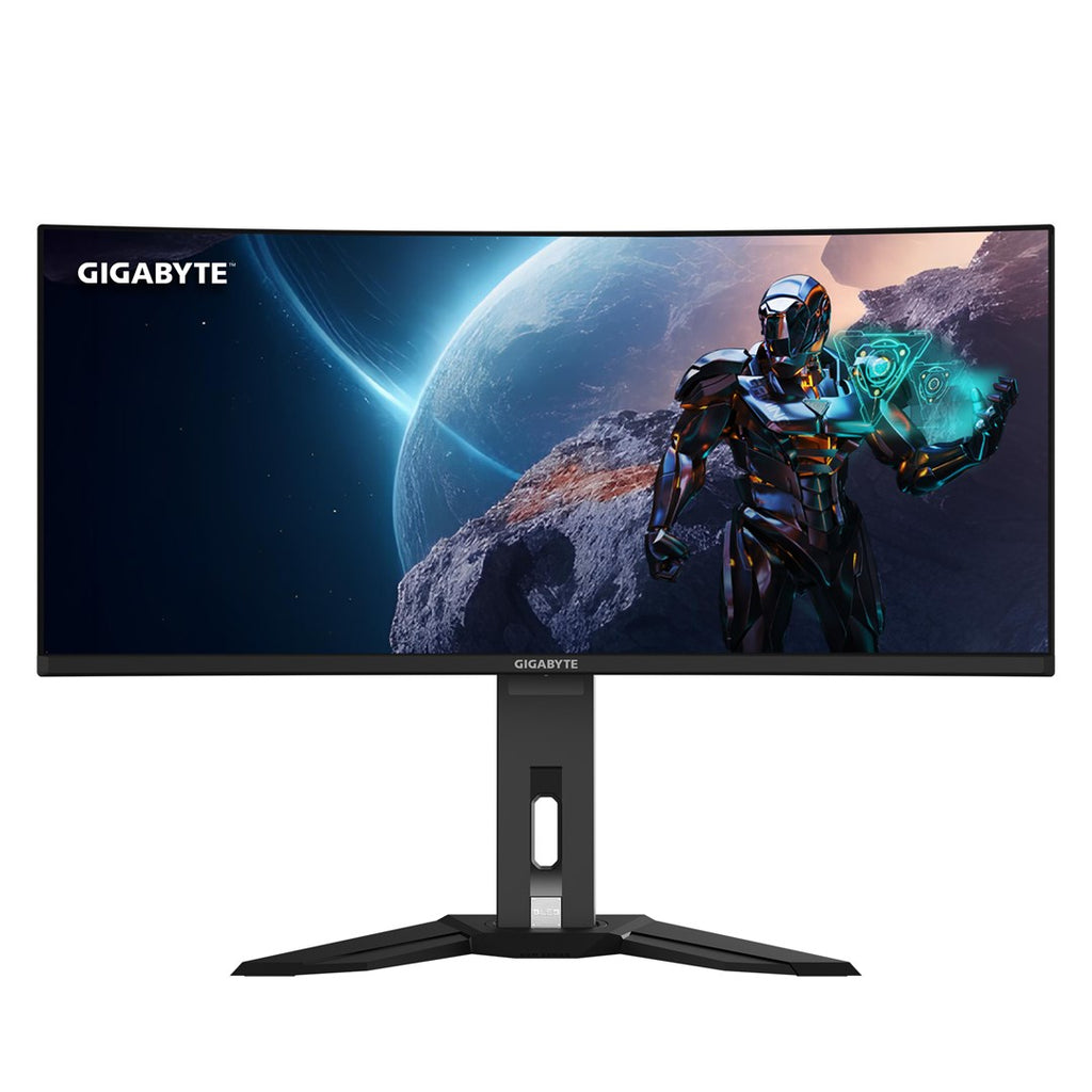 GIGABYTE MO34WQC 34 OLED WQHD Curved Gaming Monitor - 3440x1440(WQHD) - 175Hz - 0.03ms - KVM - 250 cd/m² - FreeSync Premium Pro - DisplayHDR True Black 400 - HDMI 2.1 - Displayport 1.4 (MO34WQC)