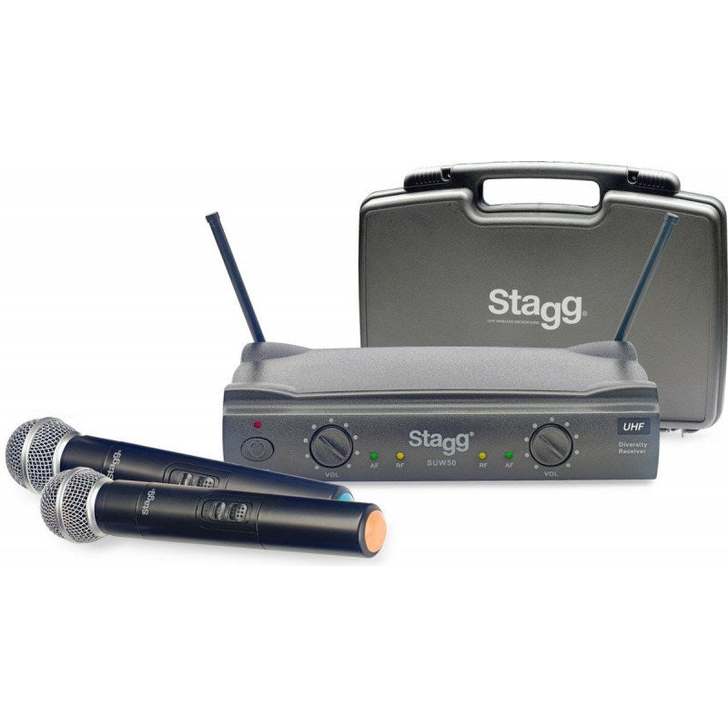 Stagg SUW 50 MM FH EU Wireless UHF System Black 60 m Range