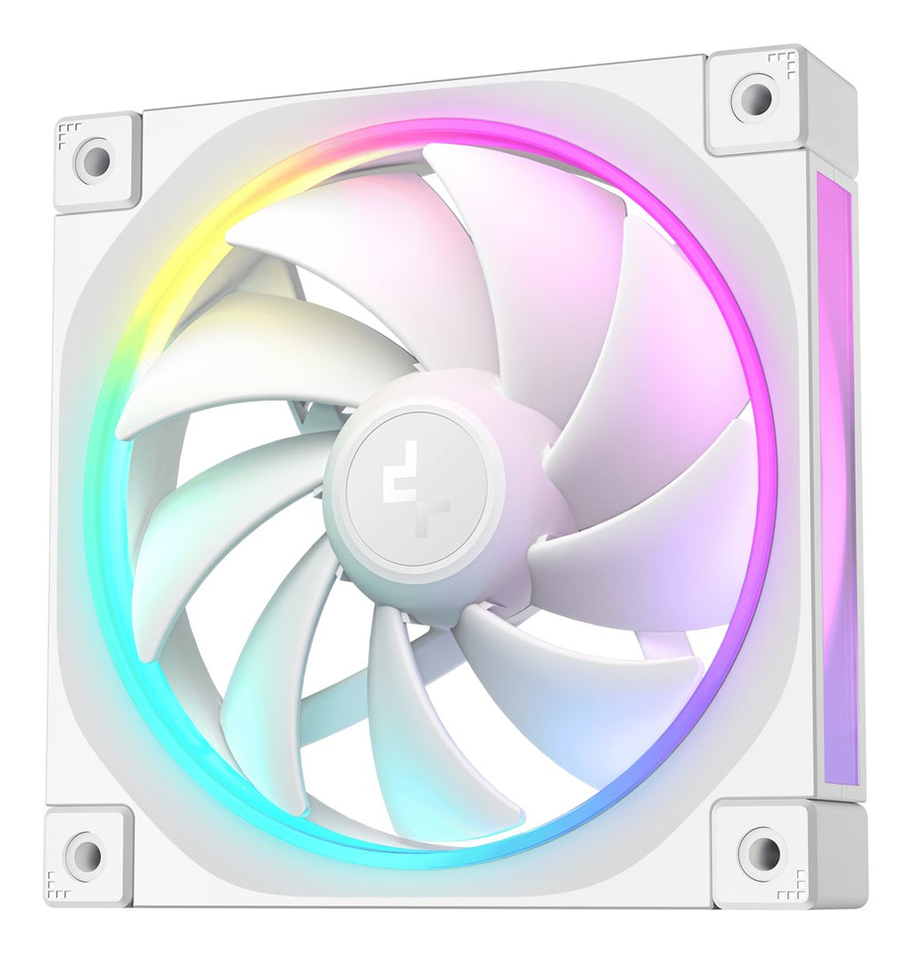 Deepcool FL12 White 3-Pack 120 mm - 2,150 RPM - 12 V (R-FL12-WHAPN3-G) 3er