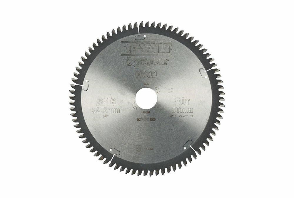 DeWalt Circular Saw Blade 216x30mm 80 Teeth - DEWALT DT4286-QZ Z80
