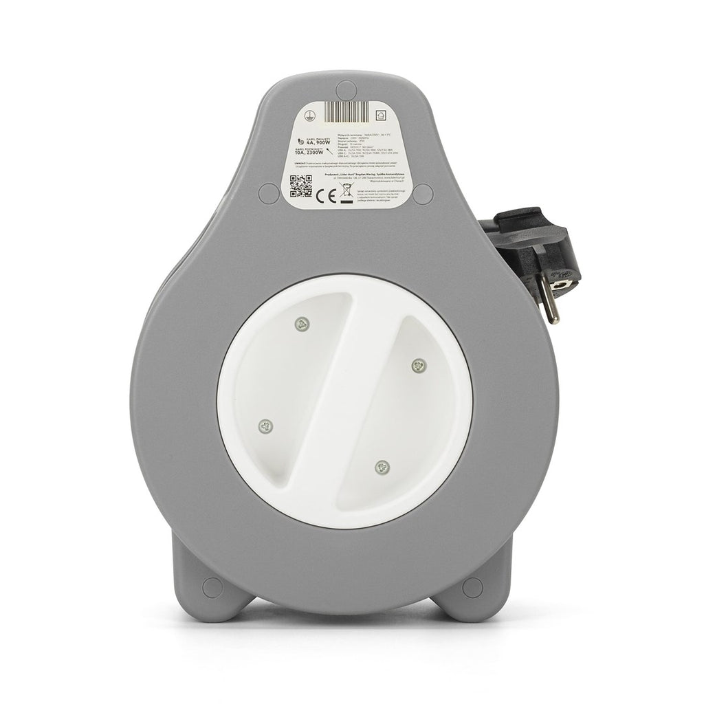 Montis 10 m Retractable Extension Cord with 2 AC Outlets MT189