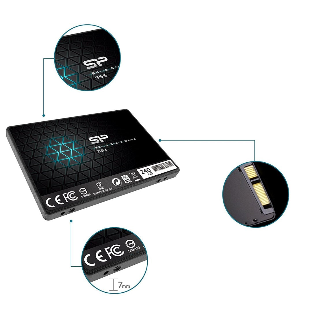 S55 SSD - 2.5" SATA III 6Gb/s, Affordable Upgrade for Old Computers 6-Gbit/s-Schnittstelle