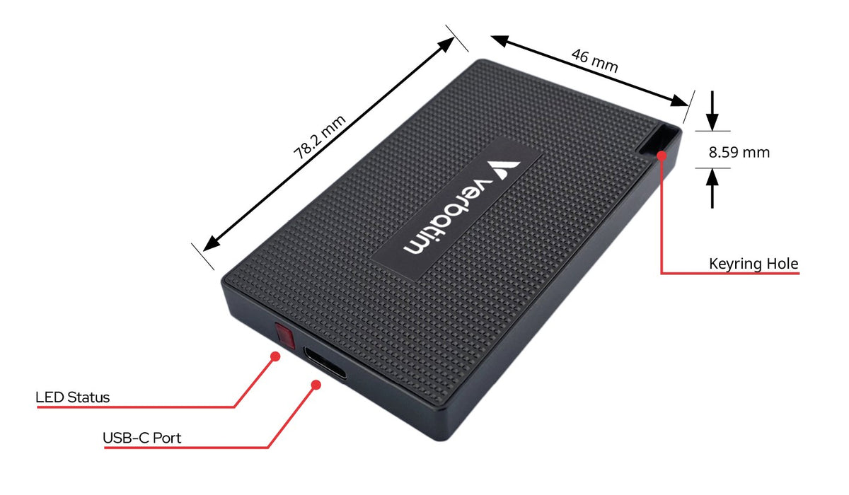 Verbatim Metal Mini SSD USB-C 3.Gen 2 - 32030