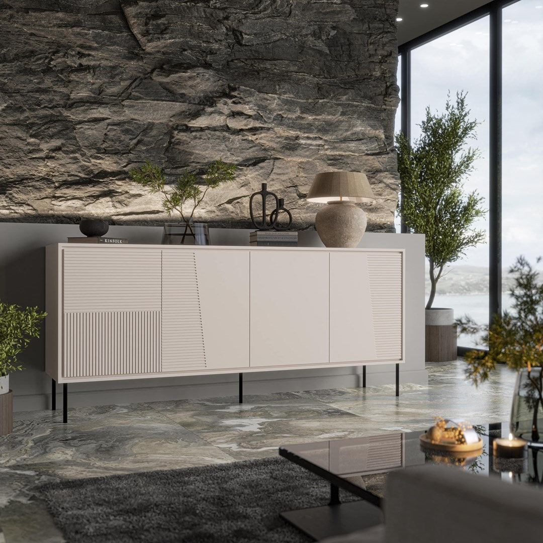 4D ABI Chest of Drawers 200x45x88 Cashmere Matt