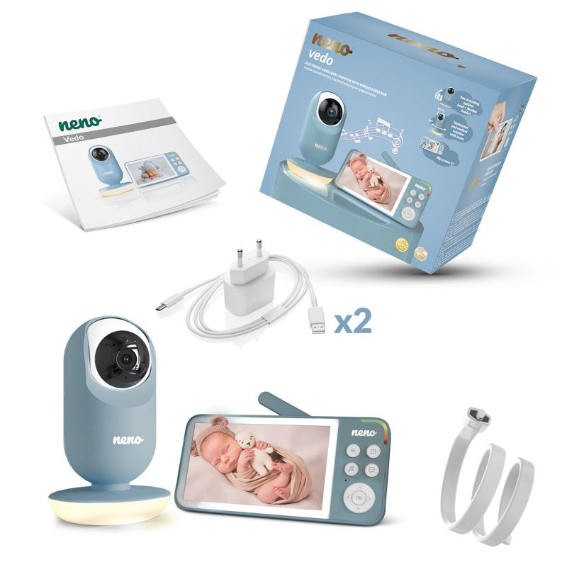 VEDO Blue Electronic Baby Monitor with Wireless Receiver