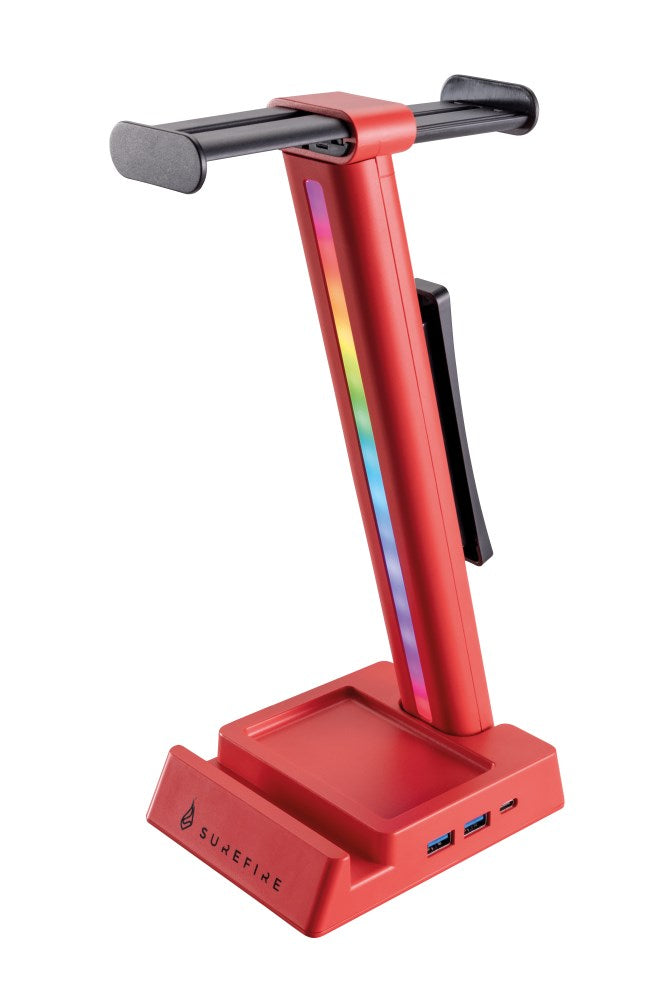 SureFire VINSON N2 Headset Stand 48848 - Universal Compatibility - USB Type-C - Red