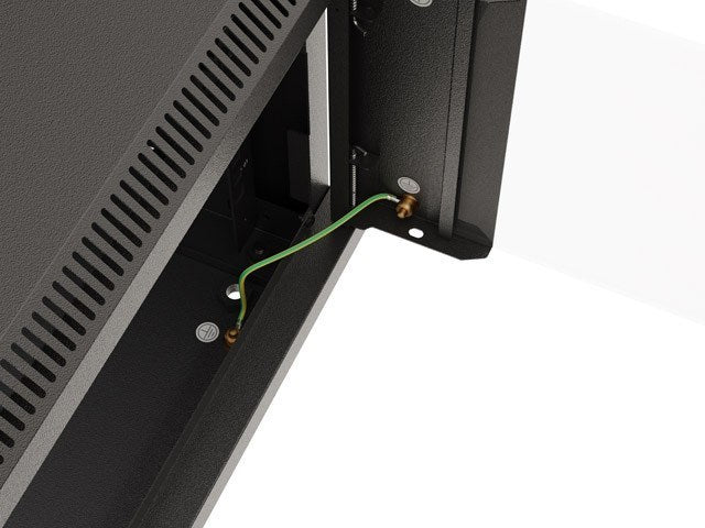 Lanberg Rack Cabinet 9U Wall-Mounted Black Glass Door Key Lock WF03-5309-10B