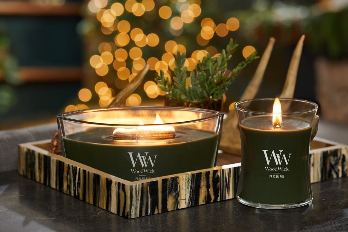 WoodWick Fraser Fir Scented Candle Ellipse 1 pc | Model: 2674203E